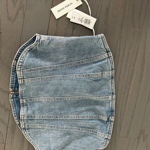Aritzia denim corset